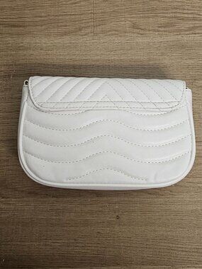 “LV” monogram white purse coin purse shoulder chain crossbody strap NEW